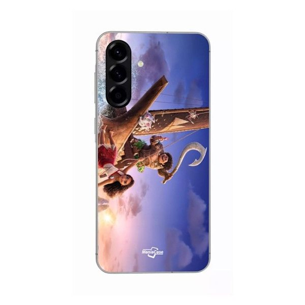 Coque - Maniacase - Samsung Galaxy A56 - Silikon - Svart - Vaiana anime Disney Svart