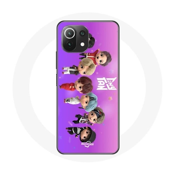 Coque för Xiaomi Mi 11 Lite BTS TinyTAN Animation Affisch RM Jin Suga J-Hope Jimin Jungkook Och V Mic Drop Dans