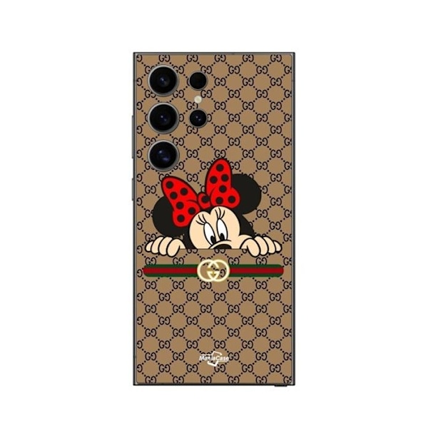 Mobilskal - Gucci - Samsung Galaxy S24 Ultra - Mjuk - Silikon - Minnie Svart