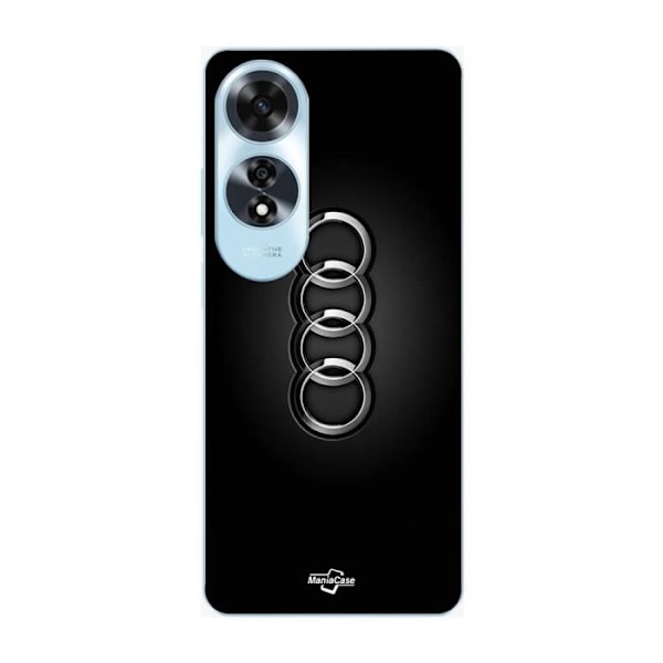 Coque för Oppo A60 Audi bil logotyp svart framsidan Maniacase