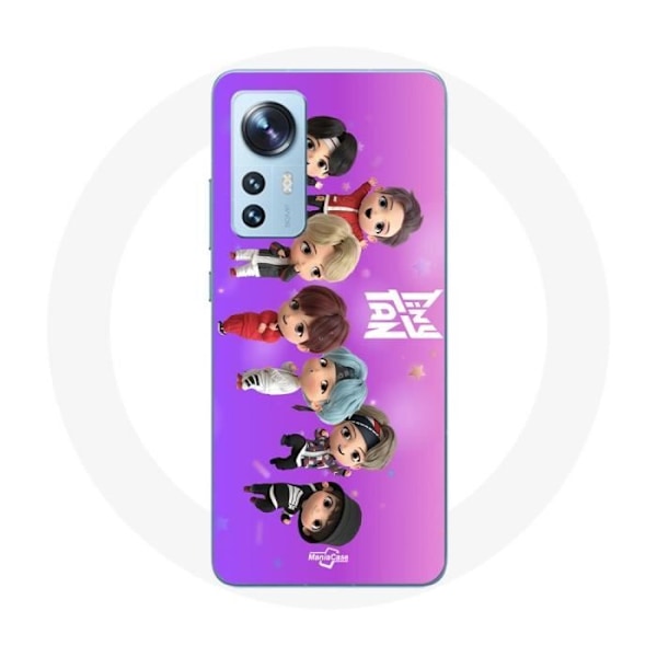 Fodral för Xiaomi Mi 12 / 12X BTS TinyTAN Animation Affisch RM Jin Suga J-Hope Jimin Jungkook och V M