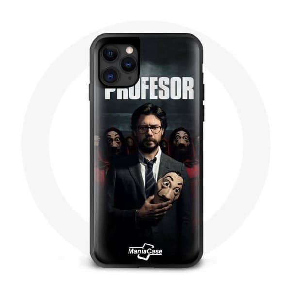 iPhone 13 Pro Cover - MANIACASE - La Casa De Papel - Blød - Sort - Design El Profesor