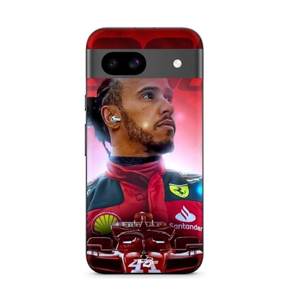 Coque - Lewis Hamilton Ferrari - Google Pixel 8a - Mjuk - Silikon - Svart Svart