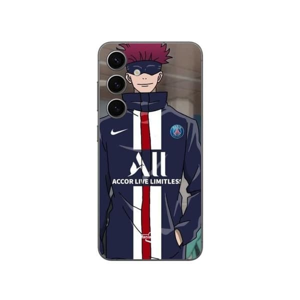 Coque - Maniacase - Samsung Galaxy S24 FE - Sort - Paris Saint Germain anime - Blød