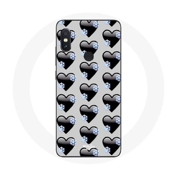 Cover til Xiaomi Redmi Note 5 Pro med sorte hjerter