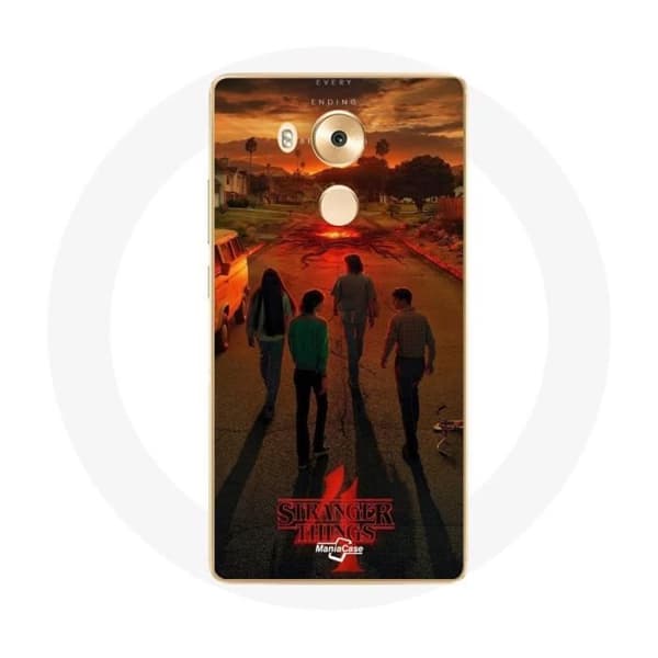 Coque för Huawei Mate 8 Stranger Things Säsong 4 Affisch Konst Utrustningar av den Nya Teorin