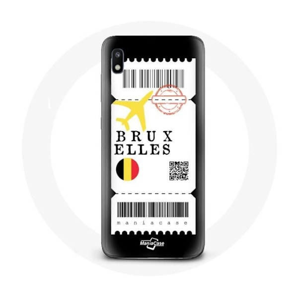 Mobilskal för Samsung Galaxy A10 Flygbiljett Bryssel Belgien