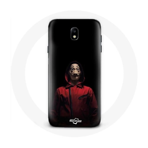 Coque för Samsung Galaxy J5 2017 La casa de papel Mask Fond Svart