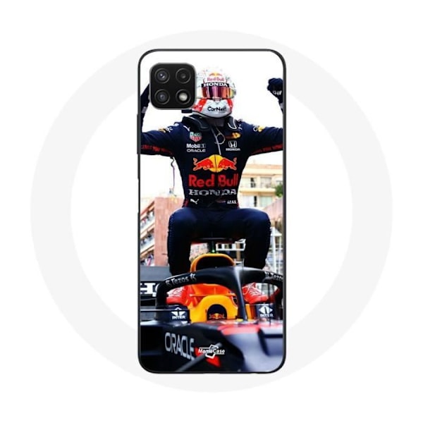 Mobilskal för Samsung Galaxy A22 5G Formel 1 Max Verstappen F1-förare svart röd och gul