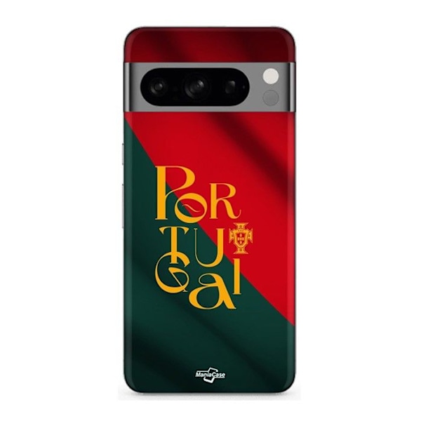 Coque - MANIACASE - Google Pixel 8a Pro - Drapeau du Portugal - Souple - Noir Svart