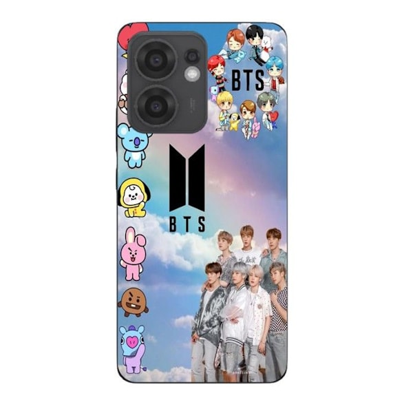 Coque Maniacase För Oppo Reno 13F Kpop BTS 2024 2025 Svart