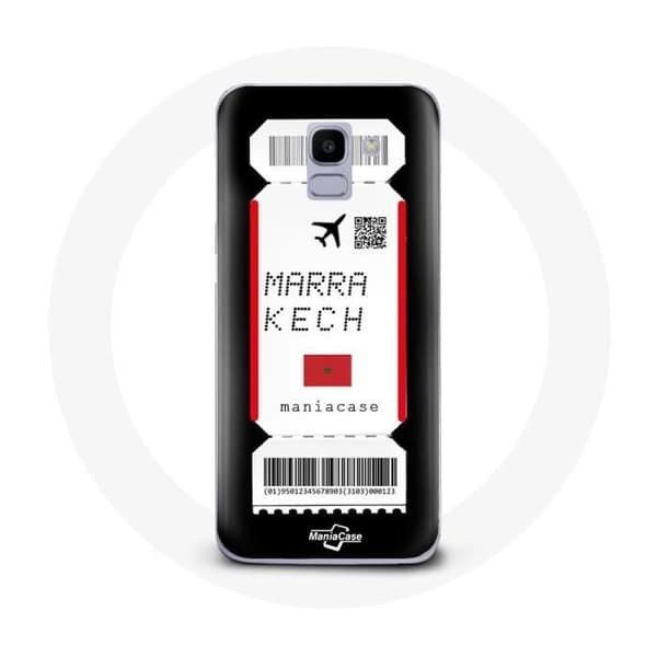 Cover til Samsung Galaxy A8 2018 Flybillet Marrakech Marokko