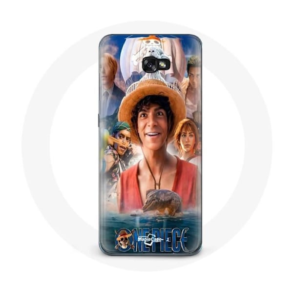 Coque - Maniacase - Samsung Galaxy A3 2017 - One Piece Luffy - Flexibel - Svart