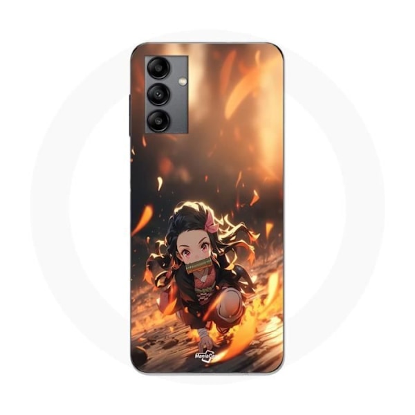 Coque Maniacase för Samsung Galaxy A05s Demon Slayer Nezuko 3D konst anime Manga