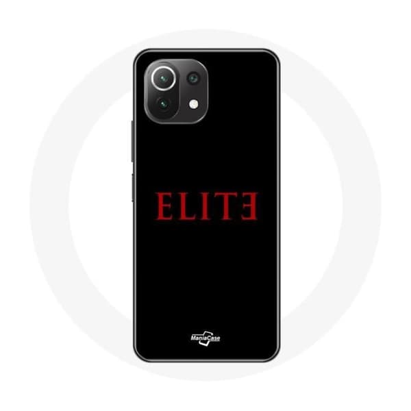 Coque - Xiaomi - Mi 11 Lite Elite - Blød - Rød Logo - Sort Beskyttelse röd svart