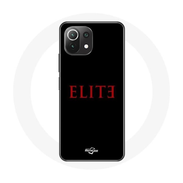 Coque - Xiaomi - Mi 11 Lite Elite - Mjuk - Röd Logotyp - Svart Skydd röd svart
