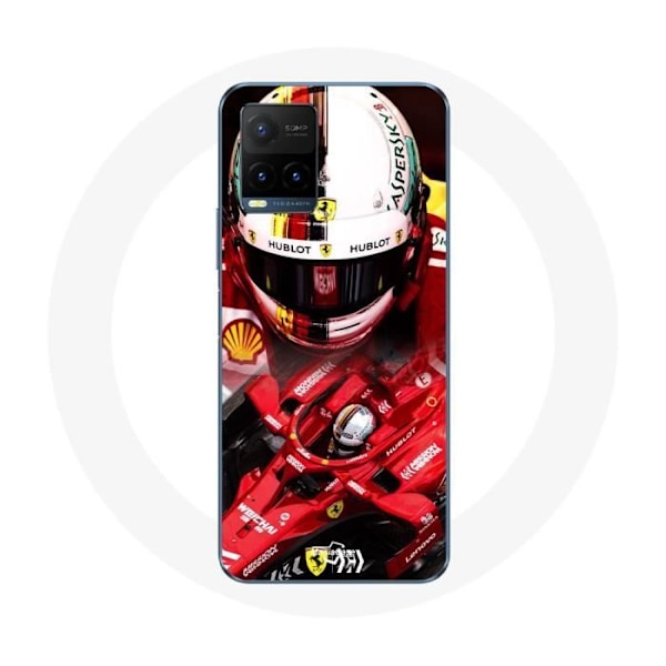 Coque - maniacase - Vivo Y21s 2021 / Y21 2021 - Formel 1 - Sebastian Vettel - Röd Svart