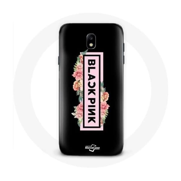 Cover til Samsung Galaxy S4 Blackpink K-pop Gruppe Logo Sort Rosa Sort Baggrund