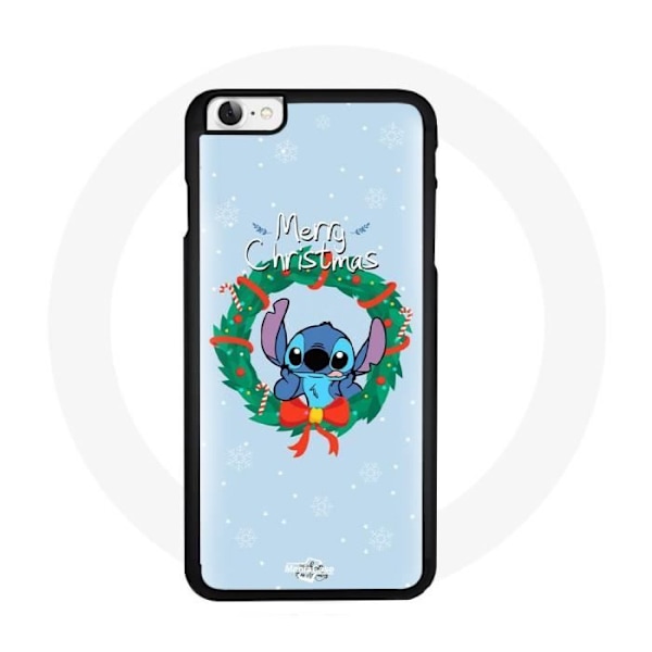 Mobilskal för Iphone SE Stitch snö glad jul blå
