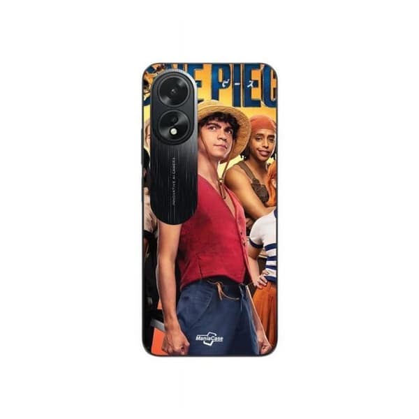 Coque - MANIACASE - Oppo A58 - Sort - Fleksibel - One piece