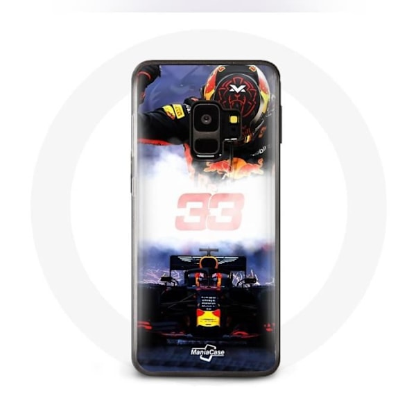 Coque för Samsung Galaxy S9 Plus Formel 1 Max Verstappen F1-förare svart röd och gul