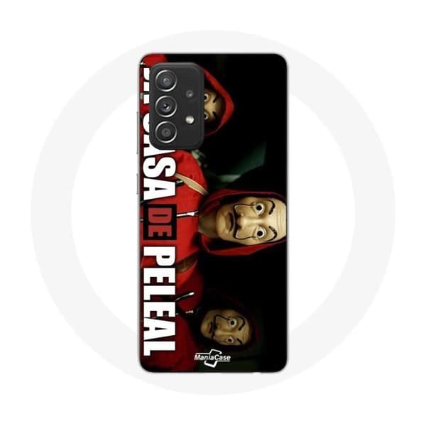 Coque pour Samsung Galaxy A52 La casa de papel Masques de Dali
