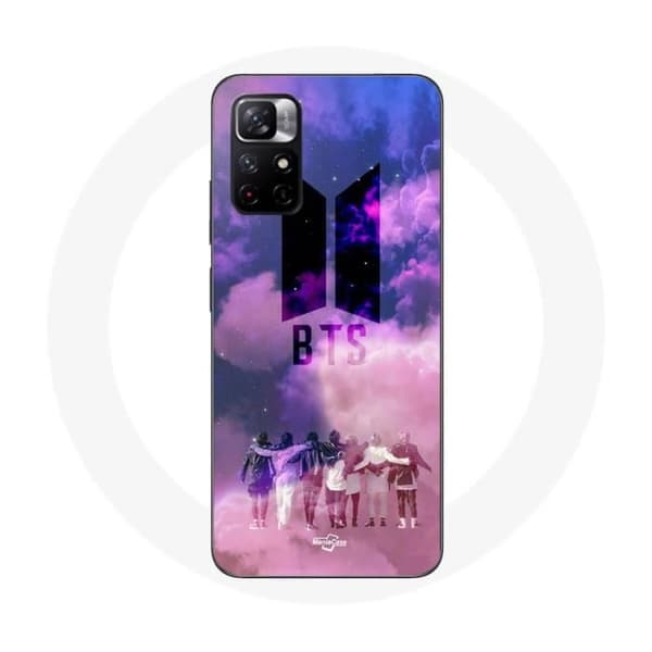 Coque - BTS - Redmi Note 11 5G - Mjuk - Vit - Kpop Logo