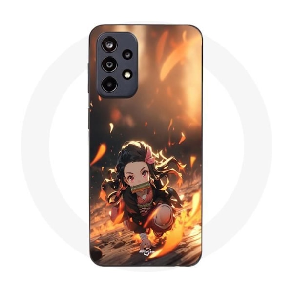Coque - Maniacase - Samsung Galaxy A32 4G - Demon Slayer Nezuko - 3D konst anime - Mjuk