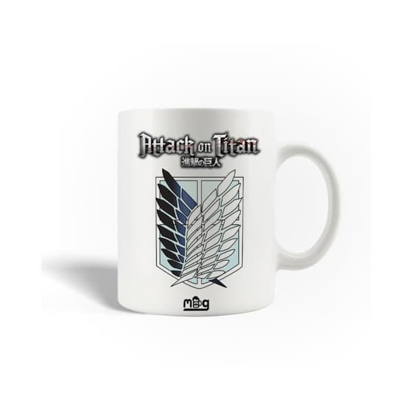 Mugg - Attack on Titan - Keramik - 30cl - Diskmaskin-kompatibel - Vit