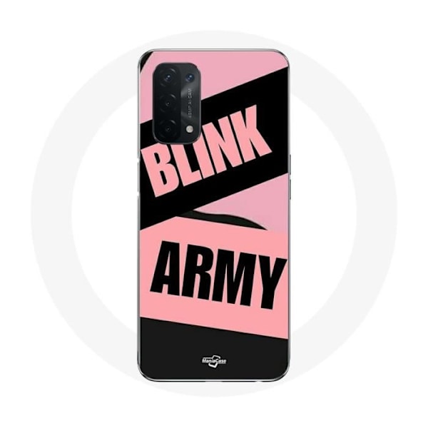 Coque för Oppo A74 BTS ARMY och Blackpink Blink Rose Noir
