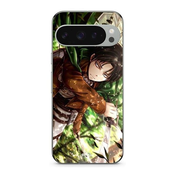 Cover til Google Pixel 9 Pro Attack on Titan Levi Ackerman svart