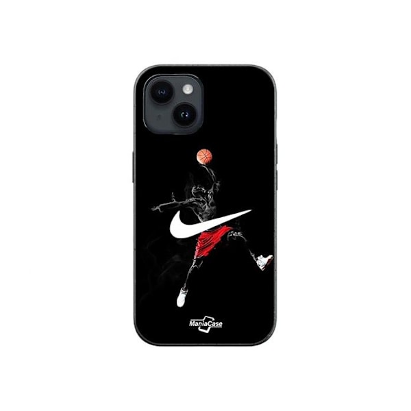 Mobilskal - Nike - Iphone 13 - Flexibel - Silikon - Svart Jordan-logga Svart