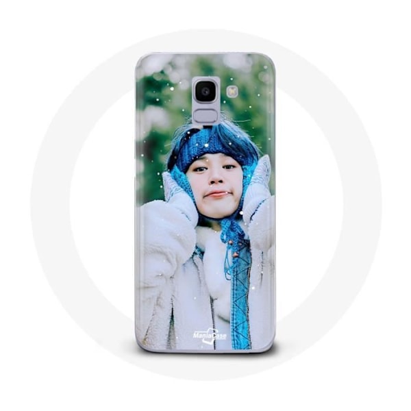 Skydd för Samsung Galaxy A6 2018 BTS Bangtan Sonyeondan Jimin snö jul blå