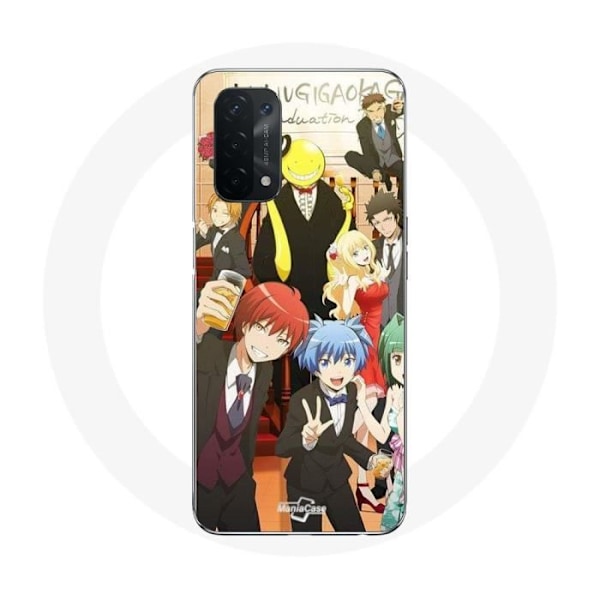 Coque Maniacase för Oppo A74 5G Assassination Classroom Affisch Poster Anime Manga - svart