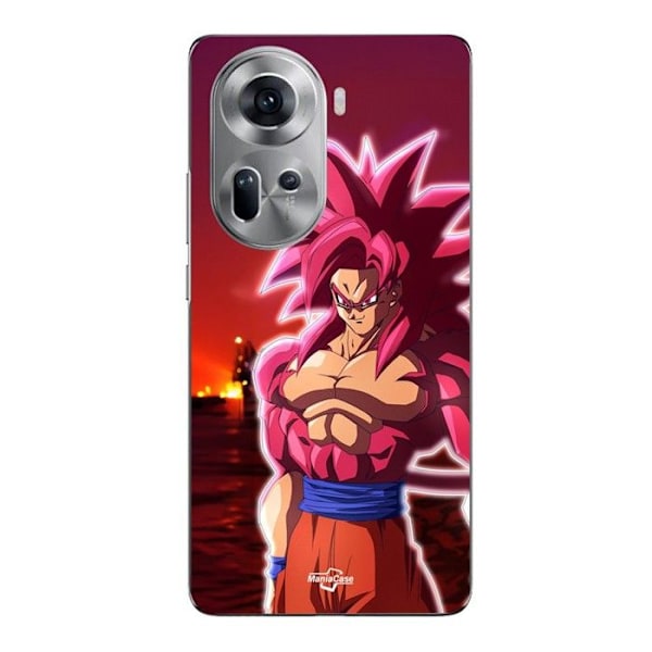 Coque För Oppo Reno 11 5g Dragon Ball DAIMA GOKU SSJ4 Maniacase Svart