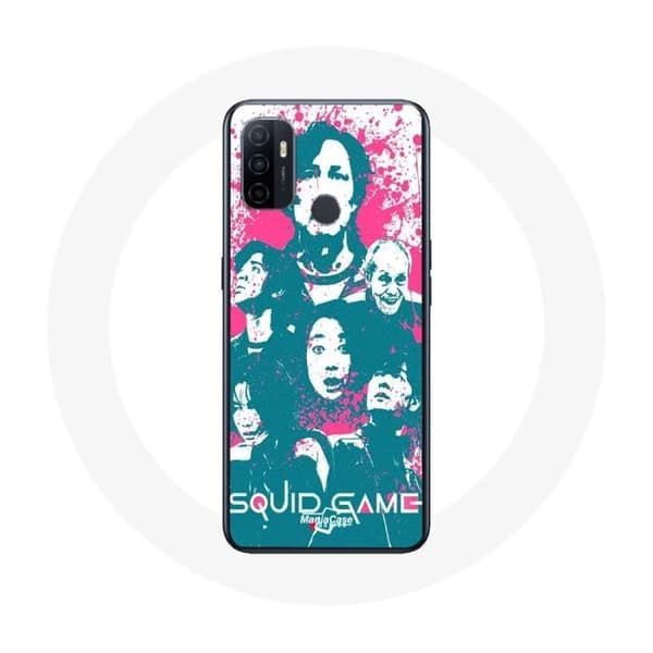 Coque Oppo A53 Squid Game Juliste hahmot logo