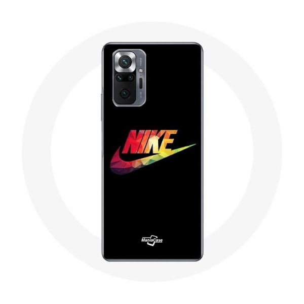 Coque för Xiaomi Redmi Note 10 Pro Nike Logo Färg svart bakgrund