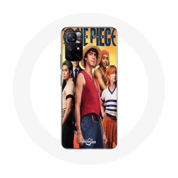 Coque - Maniacase - Xiaomi Redmi Note 11s 5G - Anime One Piece Luffy - Blød - Sort