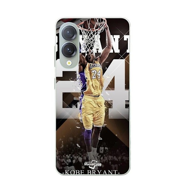 Mobilskal - Maniacase - Samsung Galaxy S25 Edge - Silikon - Svart - Design Kobe Bryant Svart