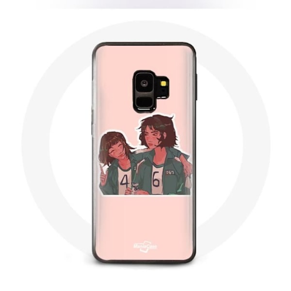 Skal - Samsung - S9 Plus - Mjuk - Rosa - Squid Game Ji Yeong & Kang Sae Byeok