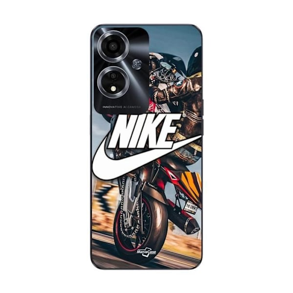 Coque för Oppo A59 5G nike-logotyp vit motorhjul Maniacase