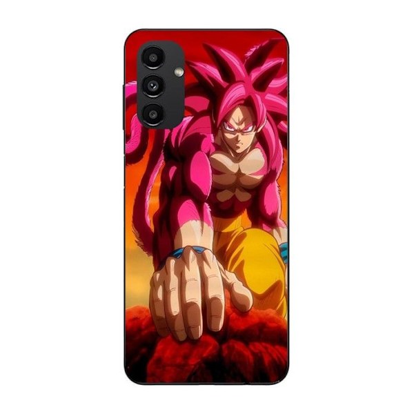 Coque Maniacase för Samsung Galaxy A13 5G Dragon Ball Daima GOKU transformation SSJ4 Svart
