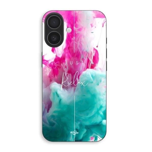 Telefoncover - MANIACASE - Iphone 16 plus - Silikone - Blød - Sort Svart