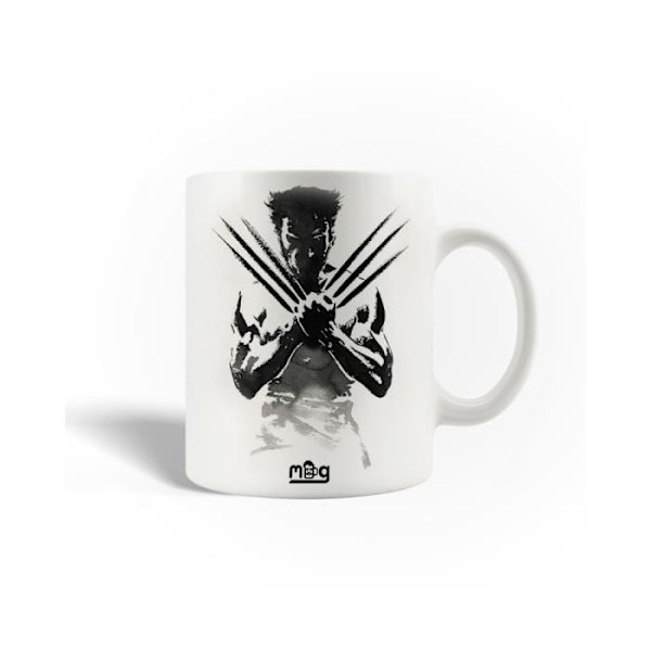 Mugg - The Wolverine - Keramik - 30cl - Vit - Diskmaskinssäker