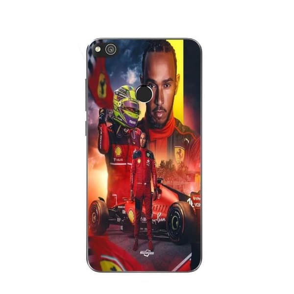 Coque - Scuderia Ferrari - Huawei P8 Lite 2017 - Lewis Hamilton - Blød - Sort