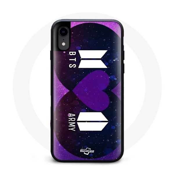 Coque för Iphone XR Bangtan Sonyeondan Logotyp BTS Och Logotyp ARMY Jag Lila Dig