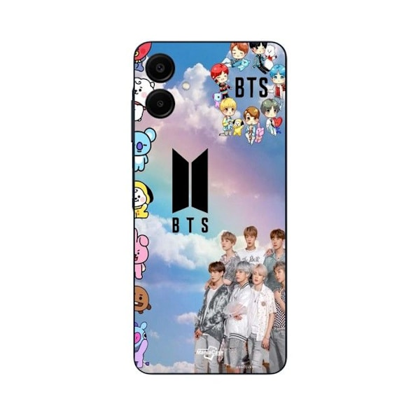 Mobilskal - Maniacase - Samsung Galaxy A06 - Silikon - Kpop BTS - Mjuk Svart