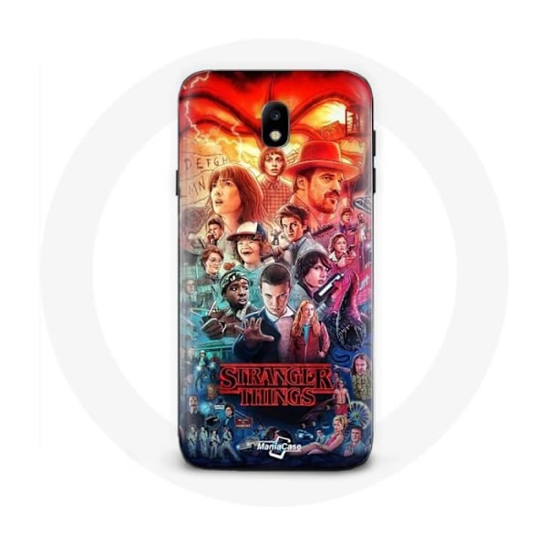 Skydd för Samsung Galaxy S4 Stranger Things Teaser Säsong 4 Affisch Karaktärer Konst