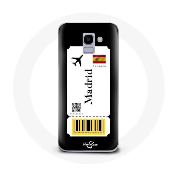 Coque - Samsung - Galaxy J6 2018 - Blød - Sort - Flybillet Madrid Spanien
