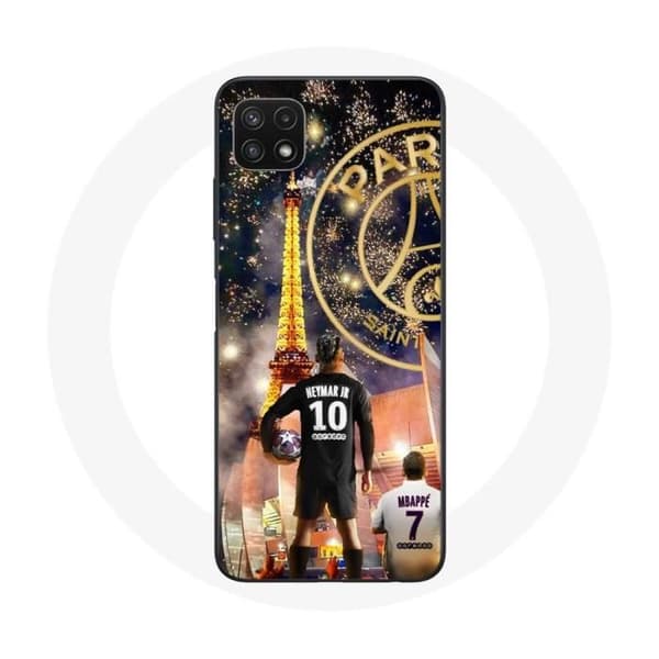 Coque för Samsung Galaxy A22 5G PSG Neymar och Mbappé God jul